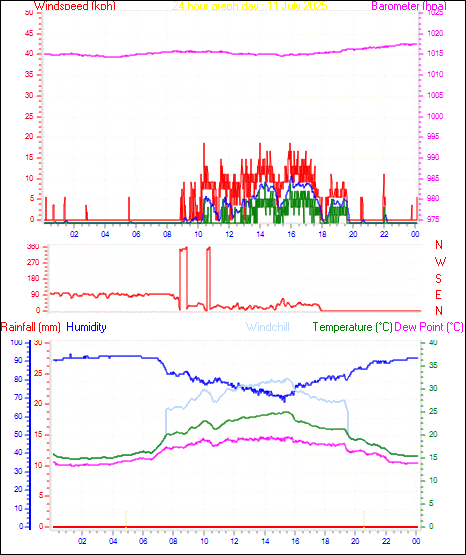 24 Hour Graph for Day 11