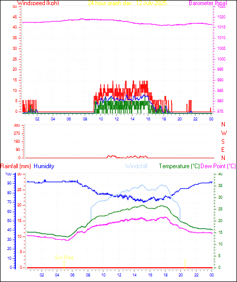 24 Hour Graph for Day 12