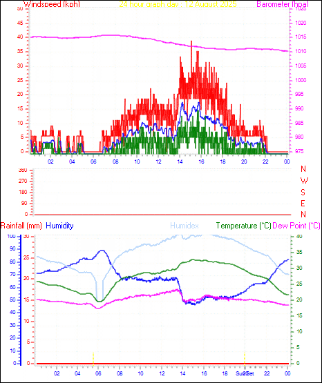 24 Hour Graph for Day 12