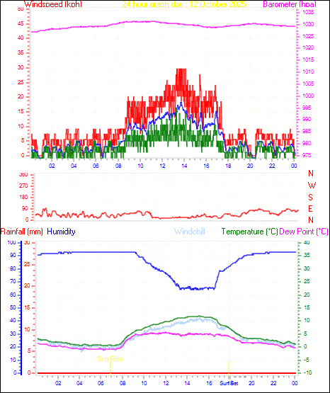 24 Hour Graph for Day 12